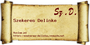 Szekeres Delinke névjegykártya