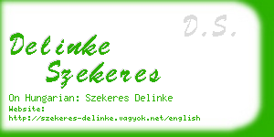 delinke szekeres business card